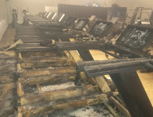 Incêndio atinge academia no Centro de Içara