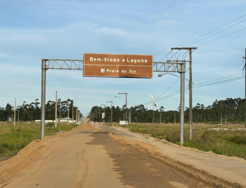 Obra no acesso à Praia do Sol é retomada em Laguna