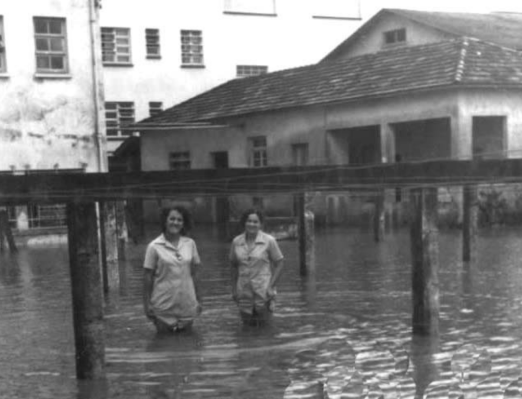 Família abrigou mais de 70 pessoas na enchente de 1974