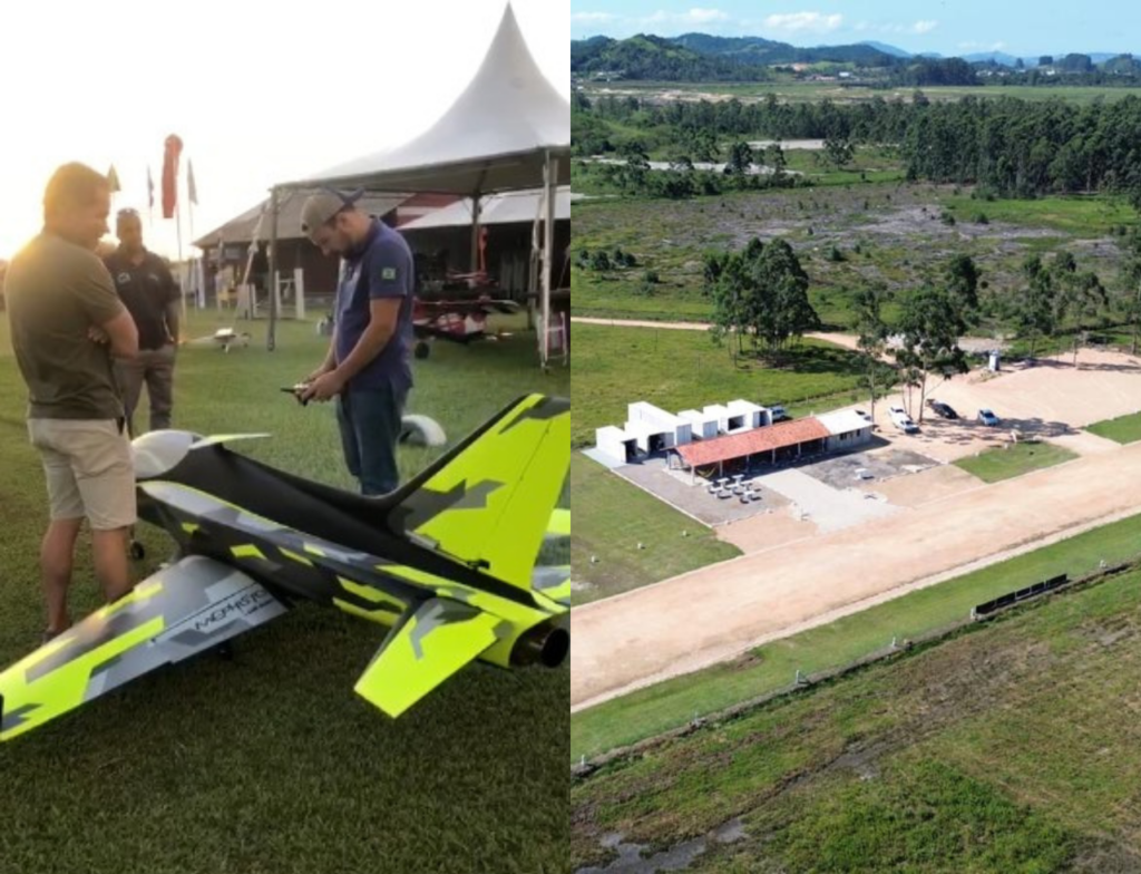 Evento de aeromodelismo reúne pilotos e público em Santa Catarina