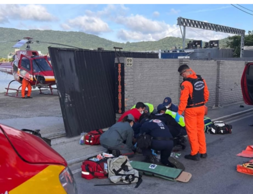 Motociclista fica ferido em acidente na Lagoa da Conceição em Florianópolis