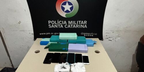 Polícia apreende quase 10 kg de cocaína em Palhoça