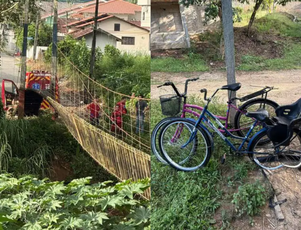 Ponte cede e deixa quatro feridos na Grande Florianópolis