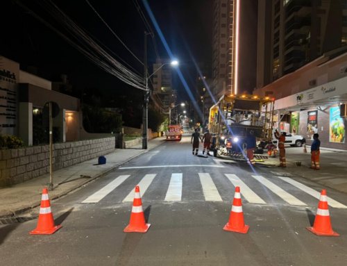 Sinalização avança em vias revitalizadas de Tubarão