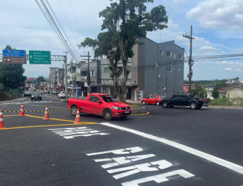 Mudança em rótula altera trânsito no bairro Rio Maina, em Criciúma