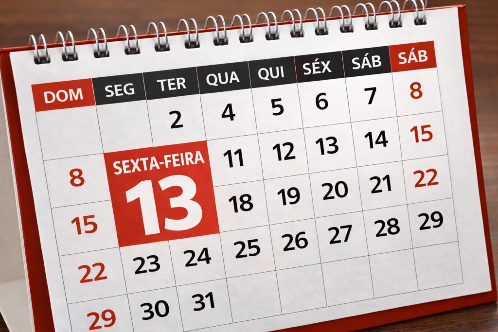 Sexta-feira 13 se repete em meses seguidos e chama atenção em 2026