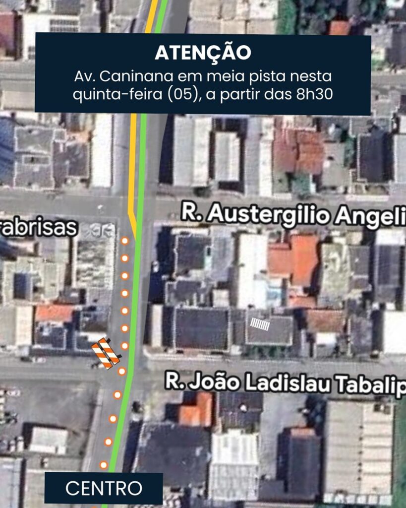 Obras deixam avenida de Itajaí em meia pista nesta quinta-feira