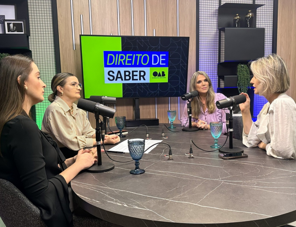 OAB Criciúma lança podcast e promove debate sobre direitos das mulheres