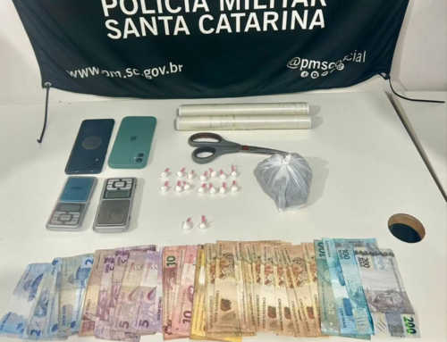 PM estoura ponto de tráfico no bairro Sambaqui em Imbituba