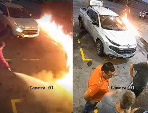 Homem é preso após tentar atear fogo em posto em Orleans