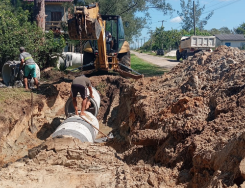 Balneário Gaivota: Obras de drenagem avançam para transformar o bairro Janaína