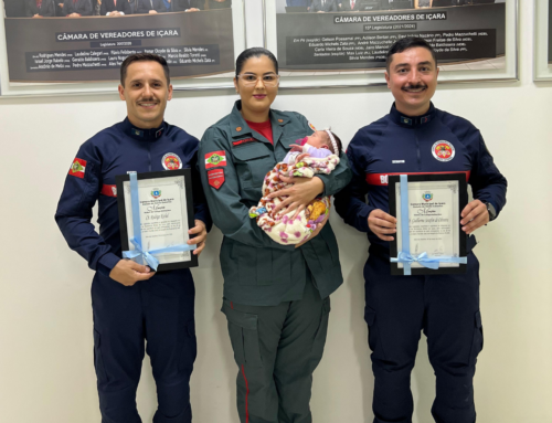 Bombeiros de Içara recebem Moção de Aplausos após parto emergencial