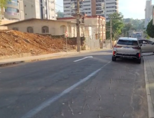 Rua Lauro Müller vira mão única e melhora trânsito em Criciúma