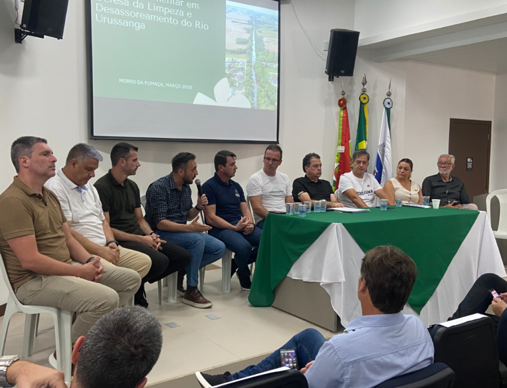 Região avança em plano para desassorear Rio Urussanga