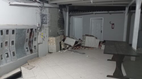 Famílias são levadas para abrigo após abalo estrutural de prédio em Itajaí