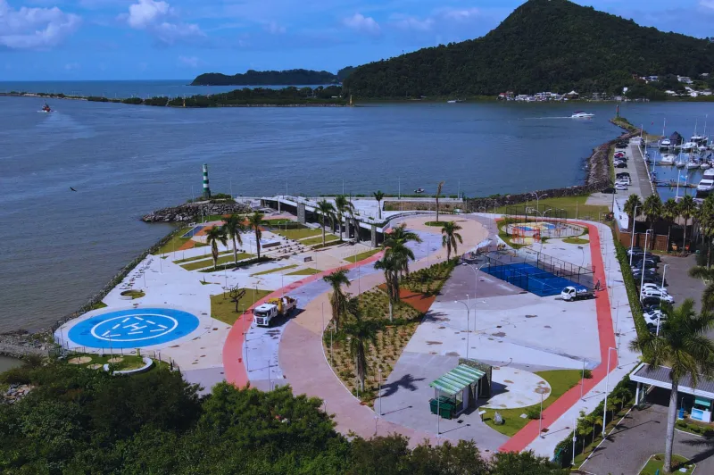 Itajaí vai ganhar parque ecológico sobre as águas junto a Beira-Rio. - Foto: Divulgação/Luiz Lerner/PMI