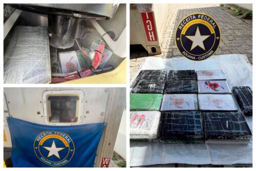 Quase 30kg de cocaína são apreendidos em carregamento de frango com destino para Espanha em porto de SC
