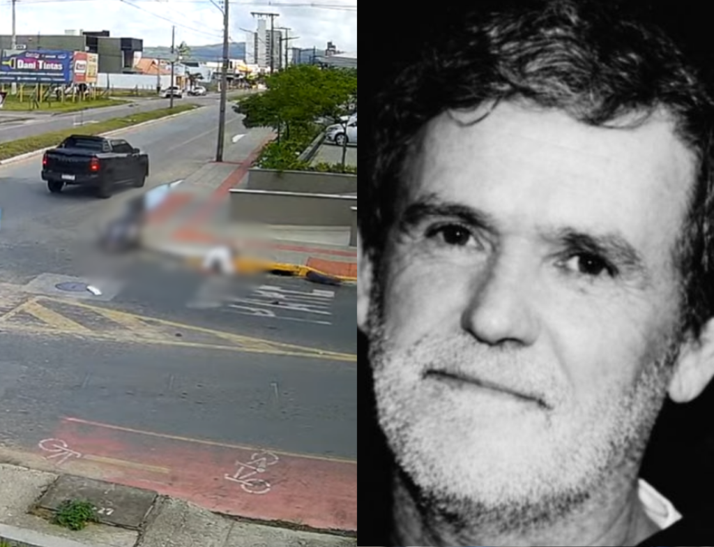 Motociclista morre após grave acidente em rotatória de Tubarão