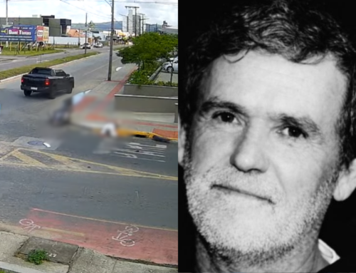 Motociclista morre após grave acidente em rotatória de Tubarão