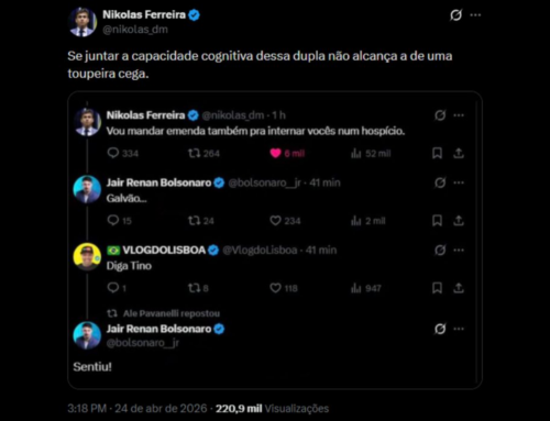 Nikolas Ferreira e Jair Renan trocam ataques nas redes sociais