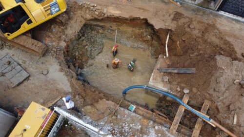 Obra de drenagem mira fim de alagamentos em bairro de São José