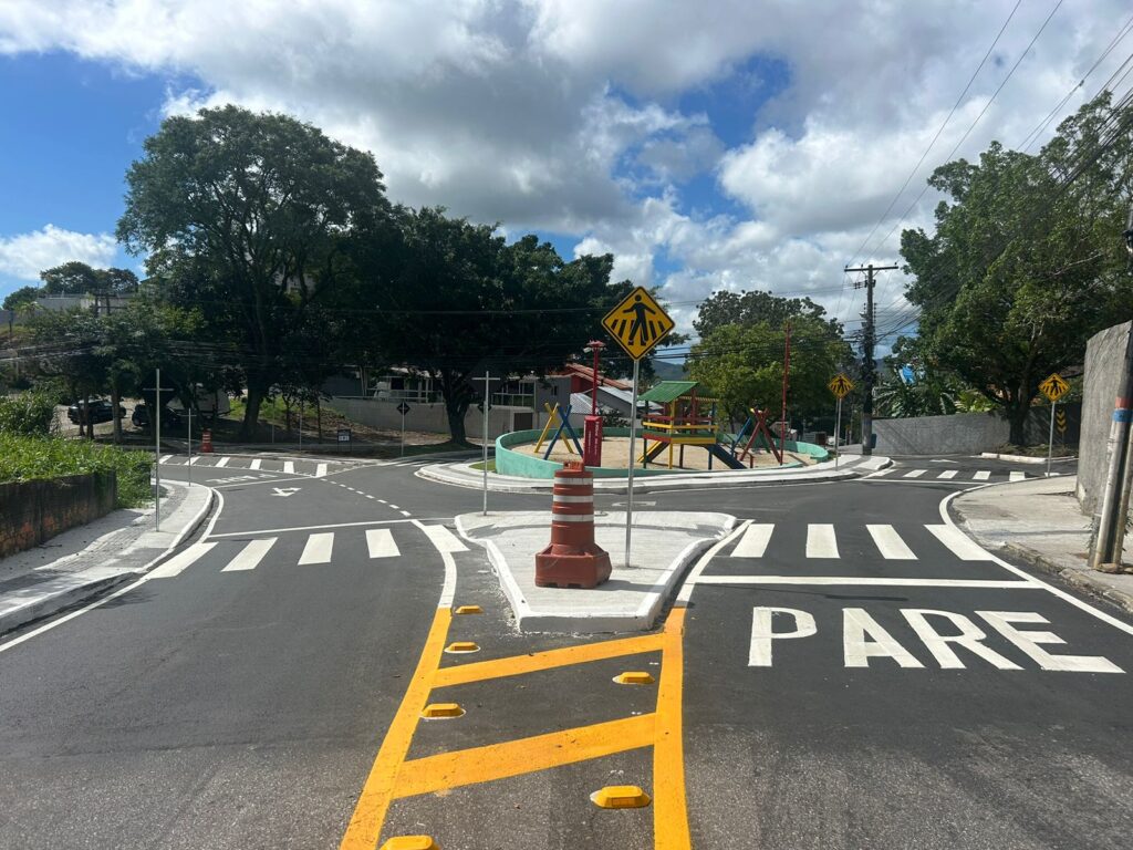 Rótula no Morro do Horácio é remodelada e entregue em Florianópolis