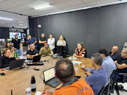 Autoridades se reúnem para reforçar ações após chuvas intensas em BC