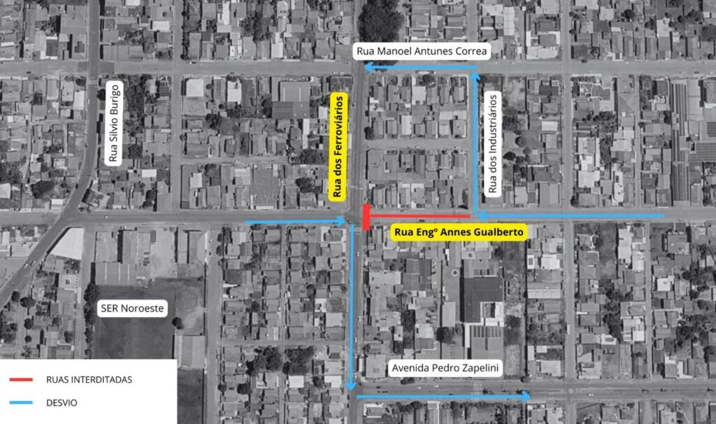 Rua de Oficinas, em Tubarão, terá trânsito interrompido para obras de saneamento