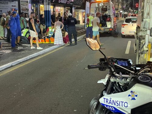 Trabalhador fica ferido após ser atropelado em BC