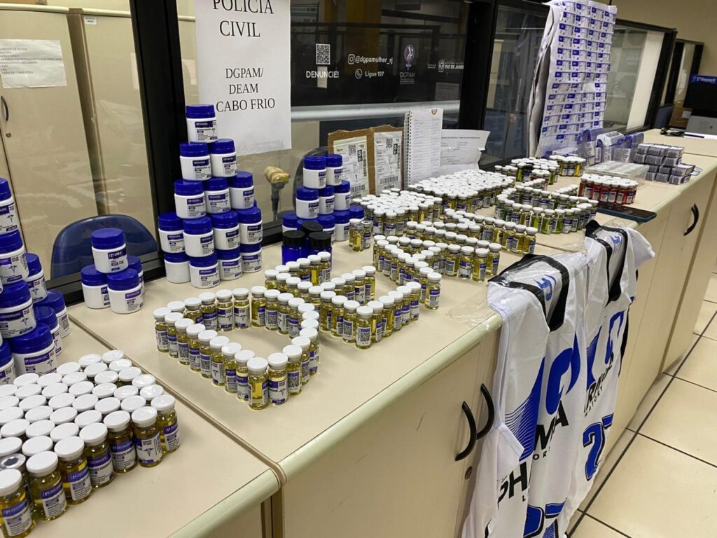 Mais de R$ 100 mil em anabolizantes clandestinos são apreendidos no RJ