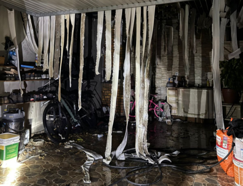 Incêndio atinge garagem de residência em Criciúma