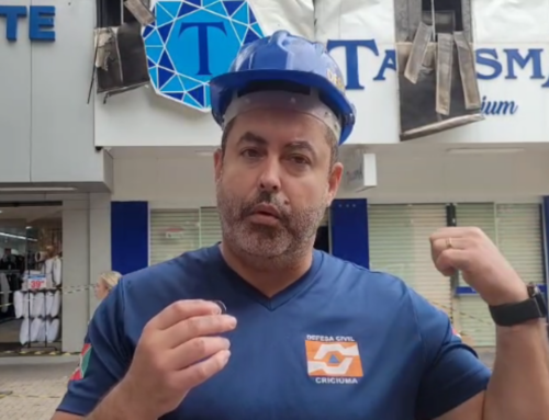 Defesa Civil realiza vistoria após incêndio em Criciúma