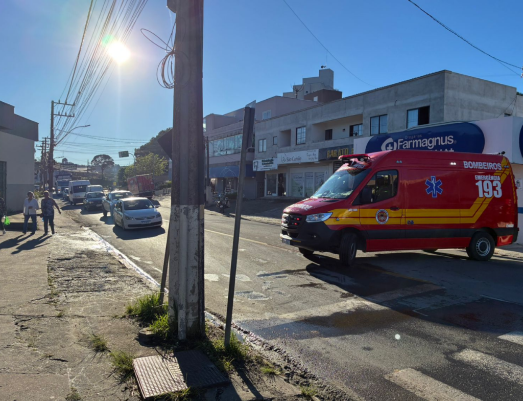 Idosa de 85 anos fica ferida após atropelamento em São Bento do Sul