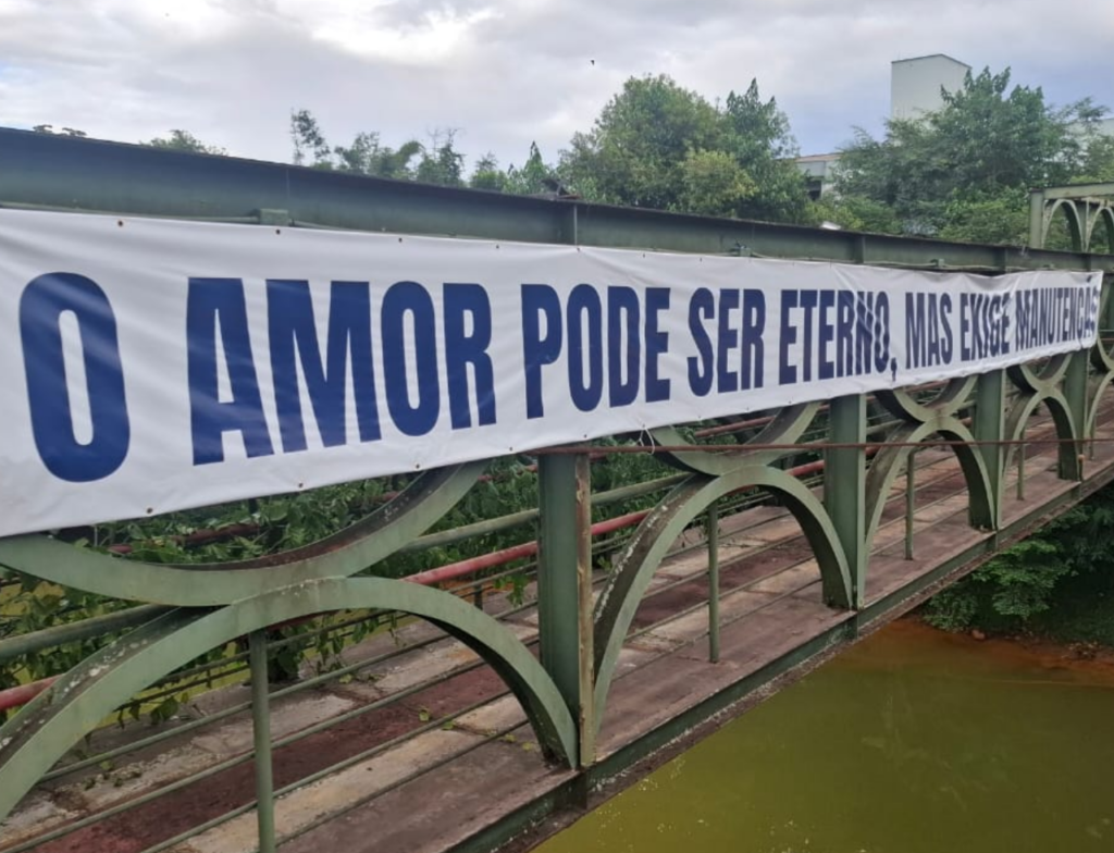 Ponte dos Namorados será retirada para revitalização em Nova Veneza