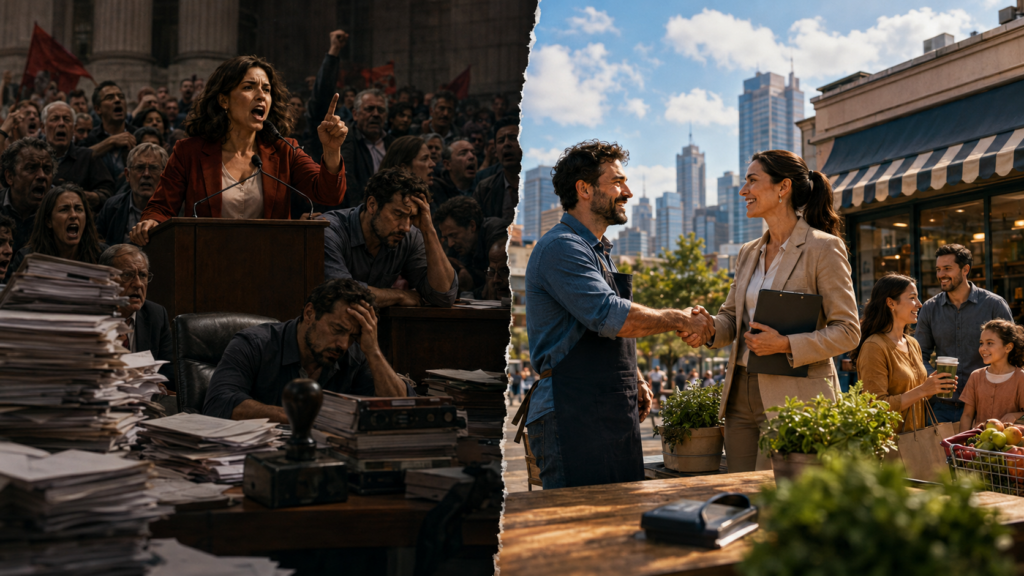 A escala 6x1 - imagem criada com IA