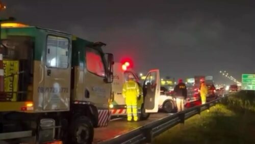 Homem morre atropelado por caminhão na BR-101 em Itajaí