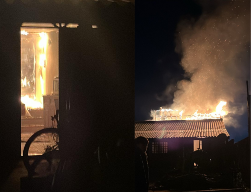 Incêndio destrói parte de casa durante a madrugada em SC