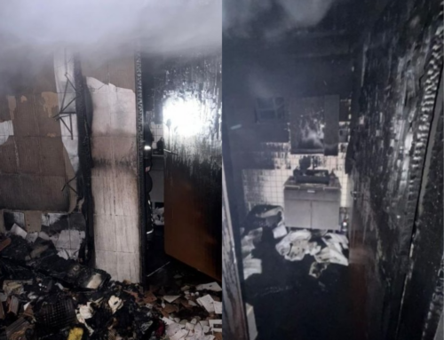 Moradora ouve estouro e incêndio atinge casa de dois andares em Imbituba