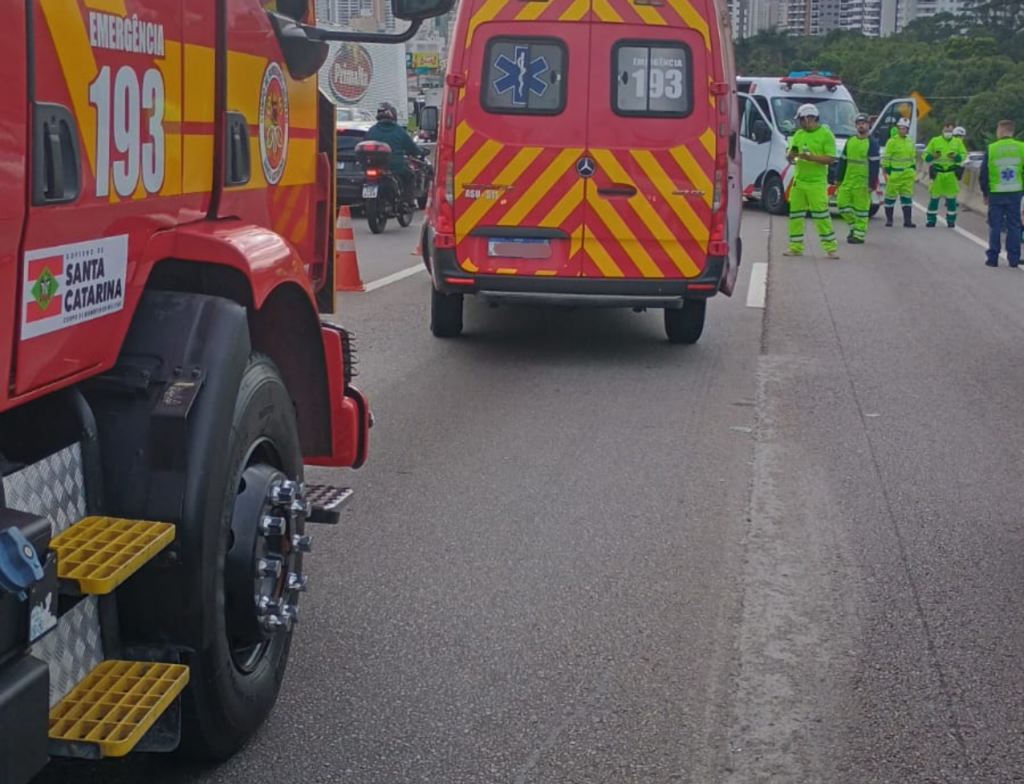 Motociclista morre após cair e ser atropelado por caminhão na BR-101