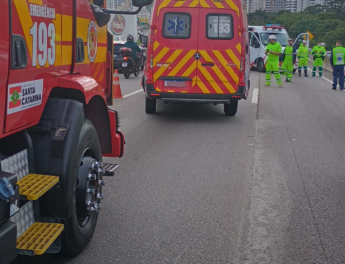 Motociclista morre após cair e ser atropelado por caminhão na BR-101