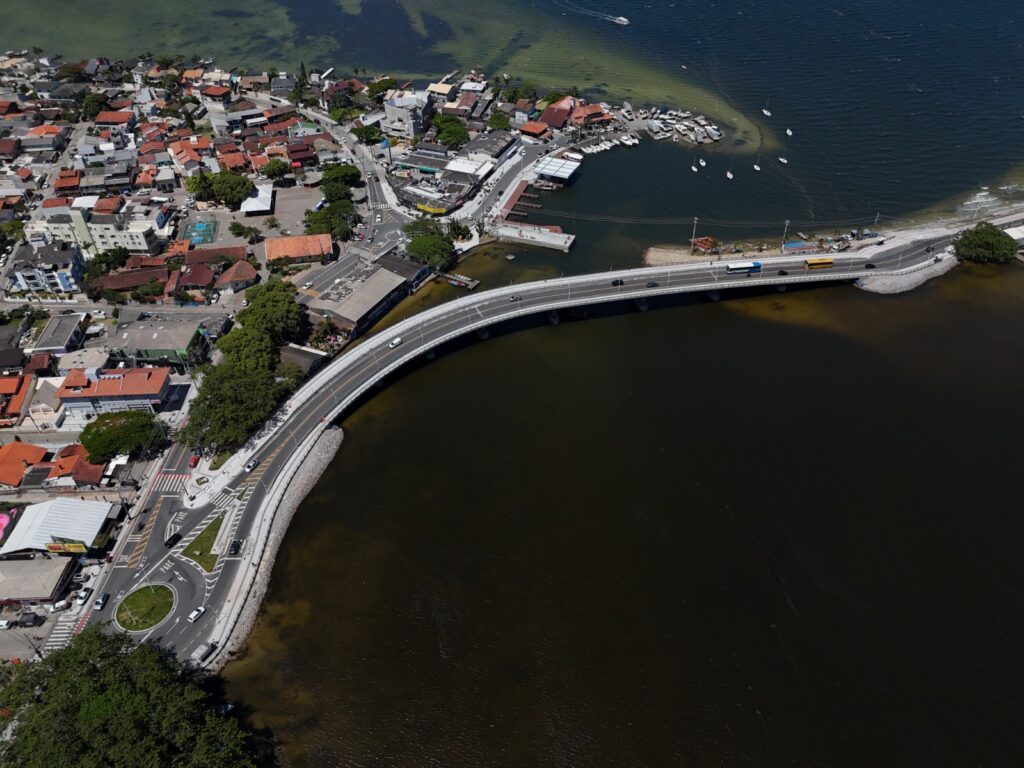 Nova ponte da Lagoa já reduz tempo no trânsito em Florianópolis
