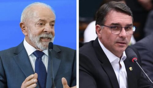 Pesquisa mostra Flávio Bolsonaro à frente de Lula em cenário de 2026