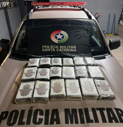 Ação policial resulta na apreensão de 24kg de drogas em Itajaí