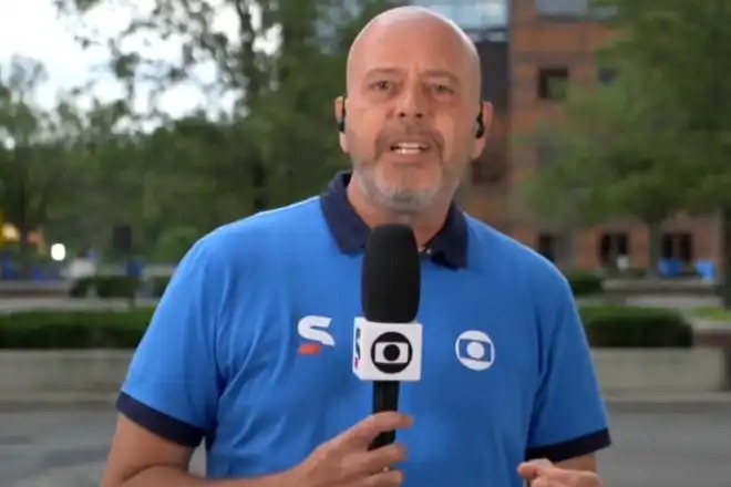 Ao vivo na Globo, Alex Escobar passa mal e é levado ao hospital