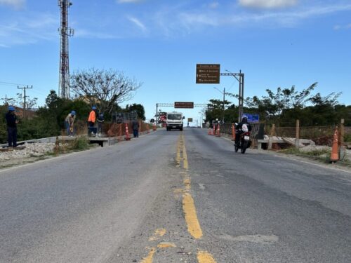 Entrada de Laguna muda de cara: obra no pontilhão entra na reta final