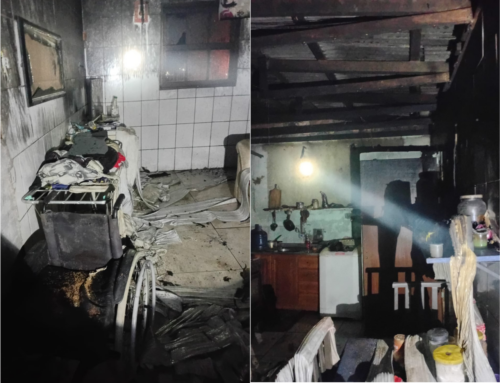 Incêndio destrói móveis e parte de residência em Imbituba
