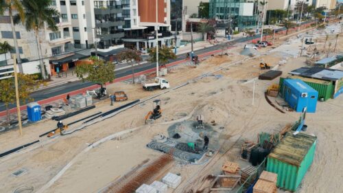 Obra na Avenida Atlântica vai interditar trecho e mudar o trânsito em Balneário Camboriú