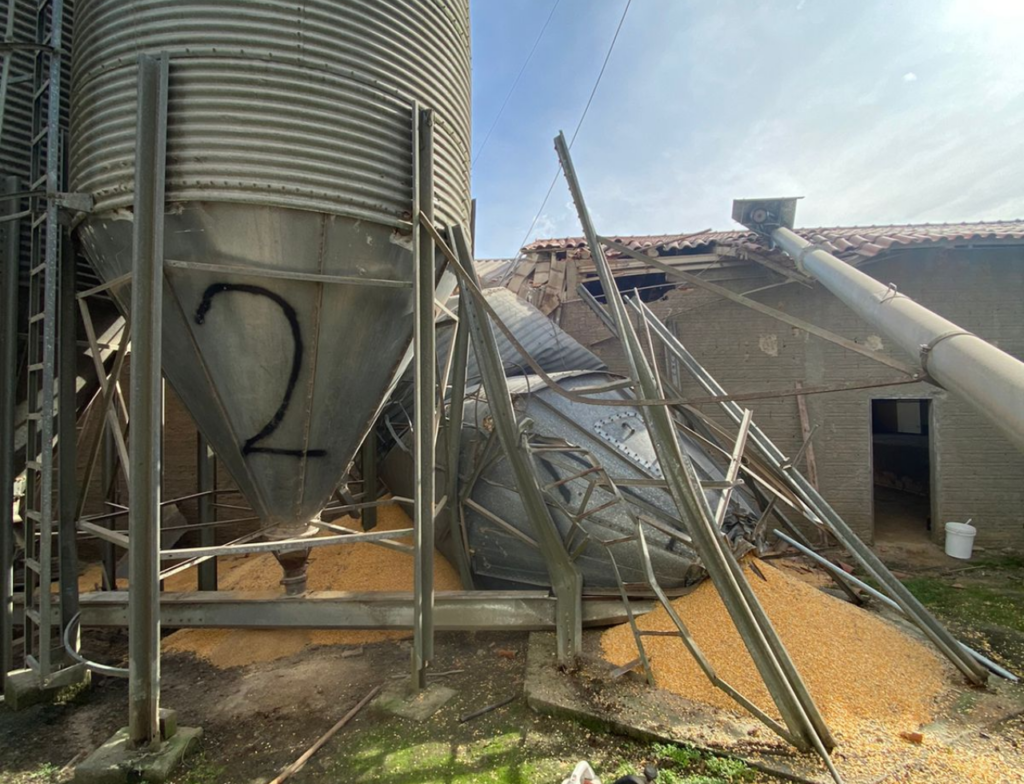 Trabalhador escapa de tragédia após desabamento de silo em São Ludgero