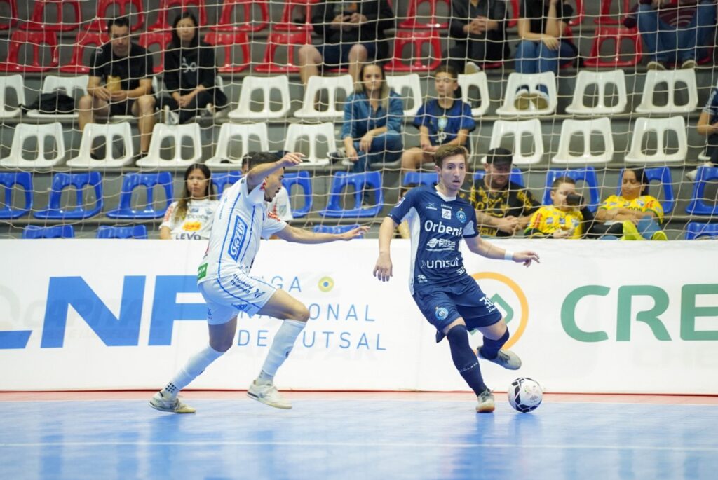 Tubarão Futsal encara o Minas hoje e mira reação na Liga Nacional - Foto: Divulgação/ Diego Ianesko