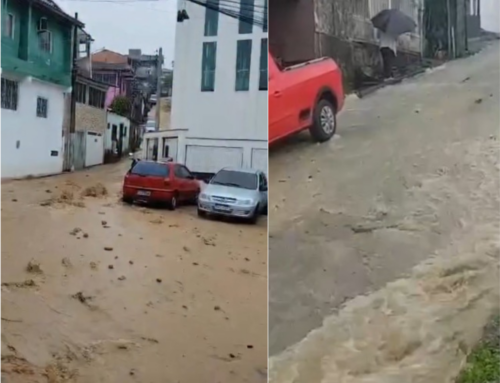 Vídeo mostra ruas virando rio após incidente em reservatório de água em Florianópolis